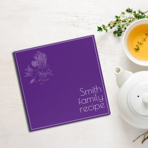  Purple white line art Avery Mini Binder