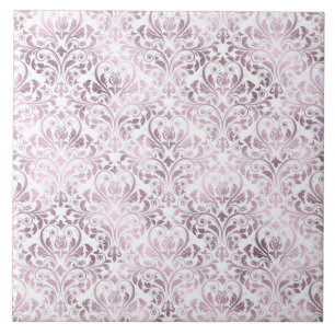 PURPLE WHITE PATTERN Tile