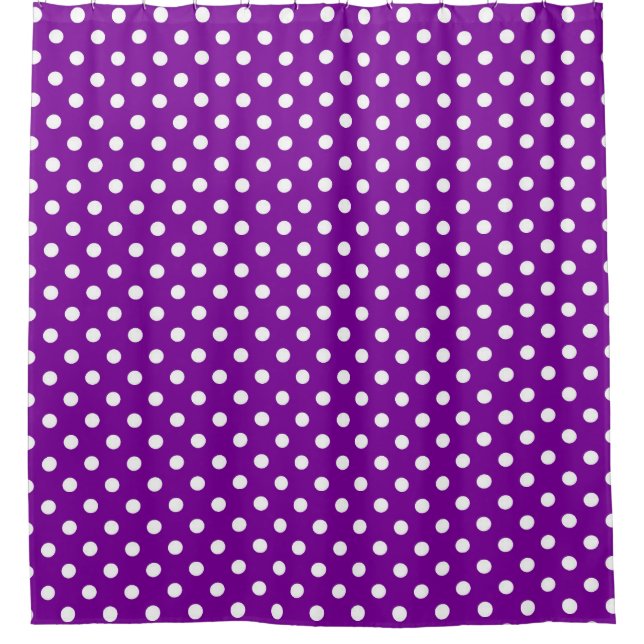 Purple White Polka Dots Design (Front)