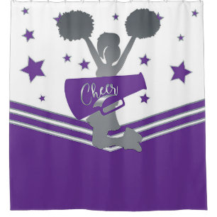 Purple White Silver Stars Cheer Cheer-leading