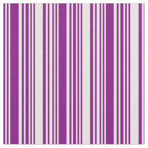 Purple & White Striped Pattern Fabric