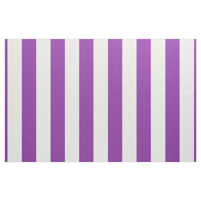 Purple White Stripes Design Fabric (Yard)