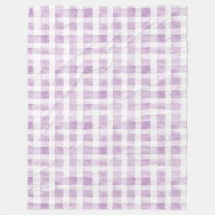 Purple White Stripes  Fleece Blanket