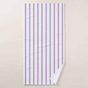 Purple White Stripes Seamless Pattern Bath Towel