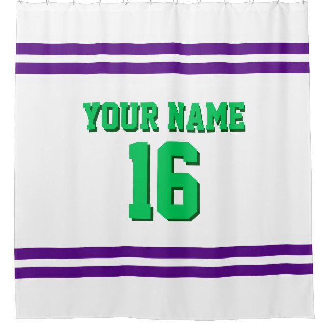 Purple White Stripes Sports Jersey (Front)
