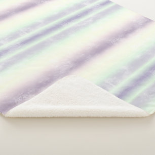 Purple White Unicorn Dream       Sherpa Blanket