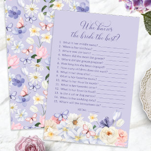Purple Who Knows The Bride Game
