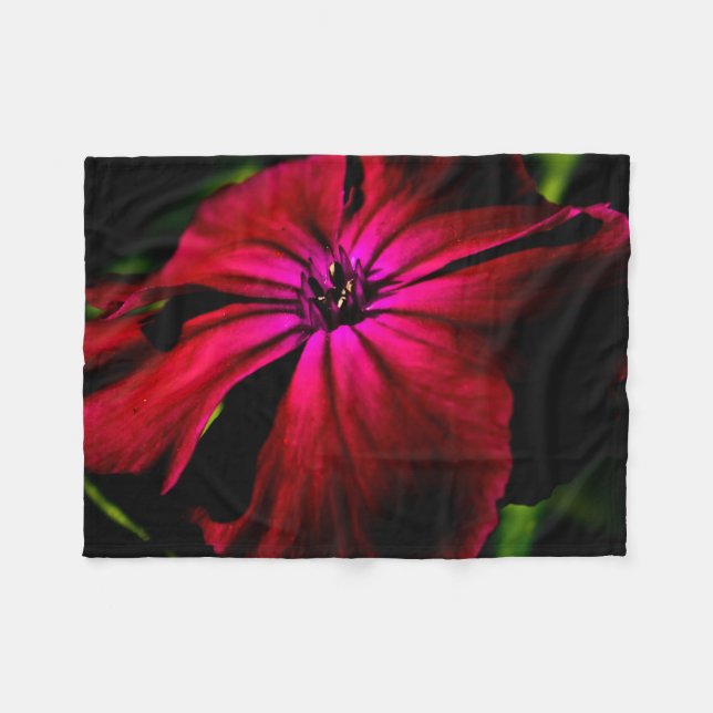 Purple Wild Flower fbcna Fleece Blanket (Front (Horizontal))