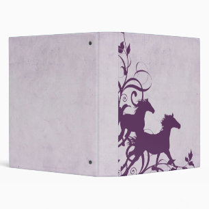 Purple Wild Horses Binder