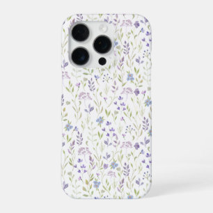 Purple Wildflower iPhone 16 Pro Case