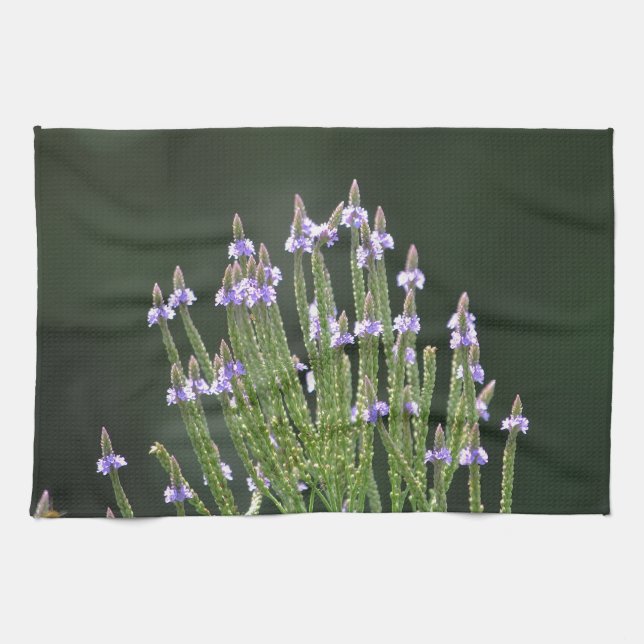 Purple Wildflower Kitchen Towel (Horizontal)