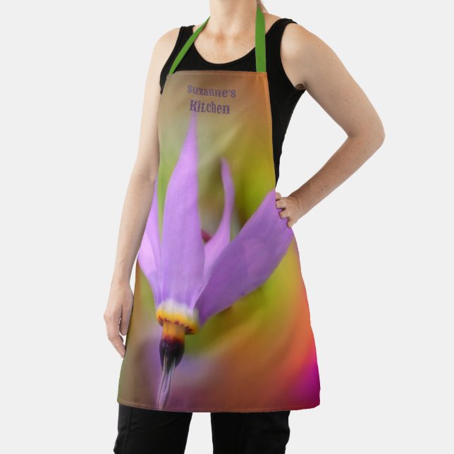 Purple Wildflower Personalized Apron (Insitu)