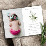 Purple Wildflower Photo Godparents Proposal Invite<br><div class="desc">If you need any further customisation please feel free to message me on yellowfebstudio@gmail.com.</div>