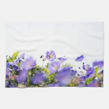 Purple Wildflowers, Dreamy Soft Botanical