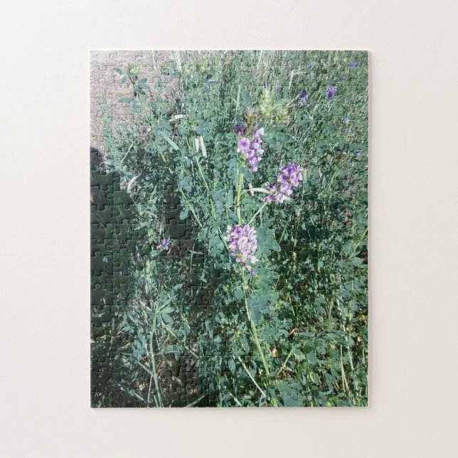Purple Wildflowers Jigsaw Puzzle (Vertical)