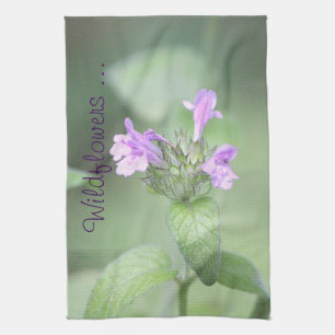 Purple Wildflowers Kitchen Towel