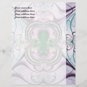 Purple Window Abstract Art Letterhead