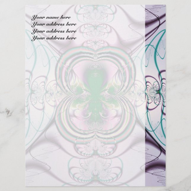 Purple Window Abstract Art Letterhead (Front)
