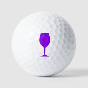 Purple Wine Glass Golf Balls