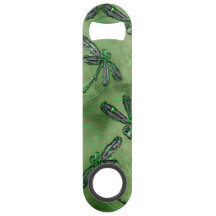 Purple Winged Dragonflies on Soft Lime Green