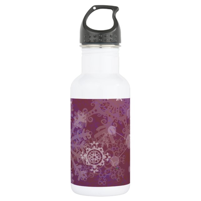 Purple Winter 532 Ml Water Bottle (Front)