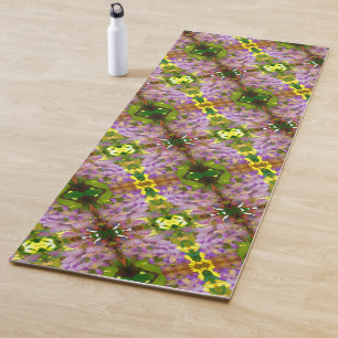 Purple Wisteria Flower Abstract Pattern       Yoga Mat