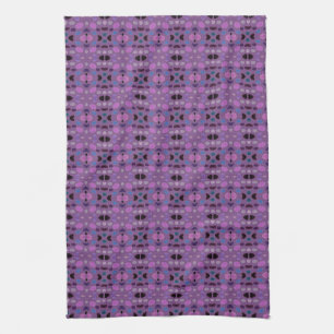 Purple With Pattern Kitchen Towel