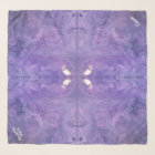 Purple with White Personalize Chiffon Scarf