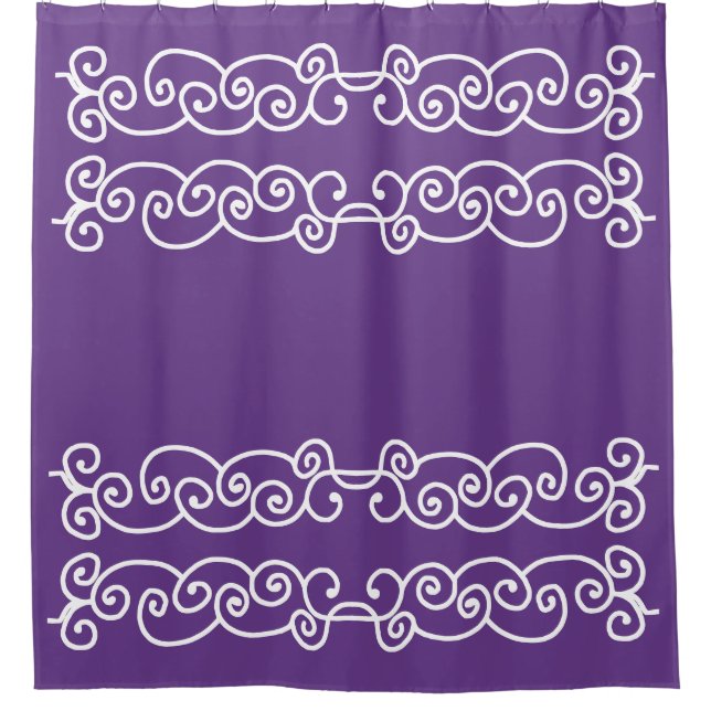 Purple with white scrolls (Front)