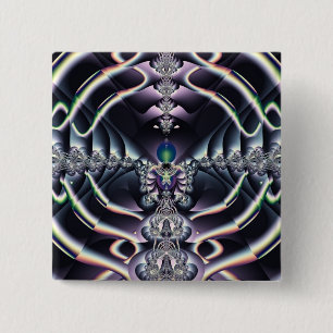 Purple World 2 Inch Square Button