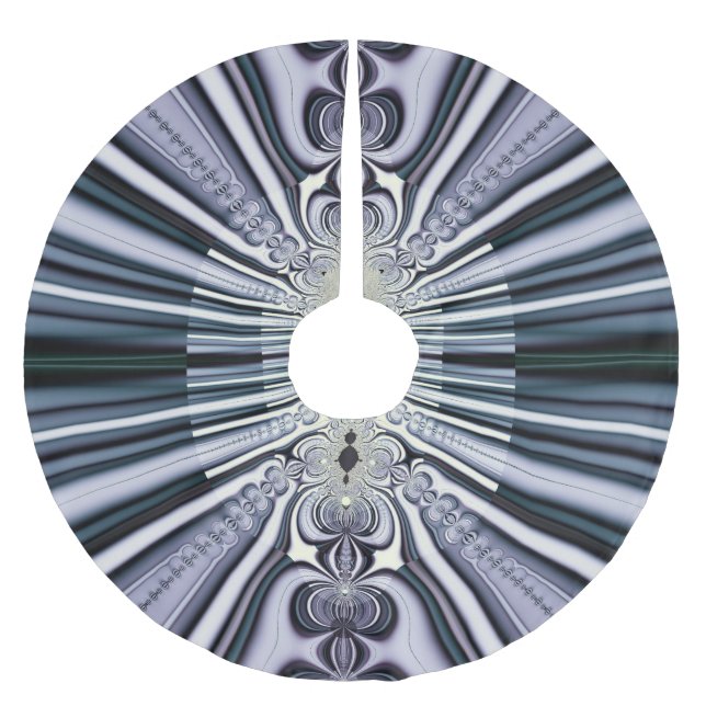 Purple World Brushed Polyester Tree Skirt (Front)