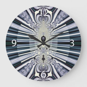 Purple World Large Clock