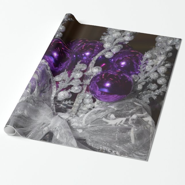 Purple Wrapping Paper (Unrolled)