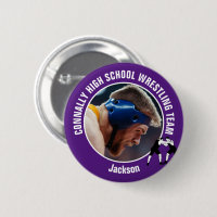 Purple Wrestling Team Photo High School Wrestler