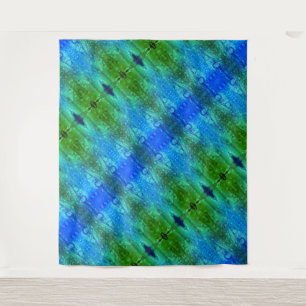 Purple X GL Ikat 7  Tapestry