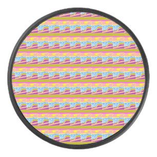 Purple Yacht Hockey Puck