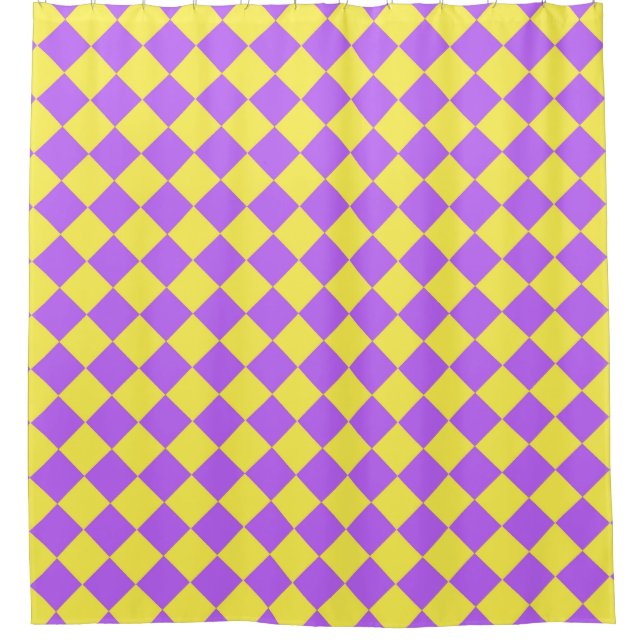 Purple Yellow Chequered Diamond Pattern  (Front)