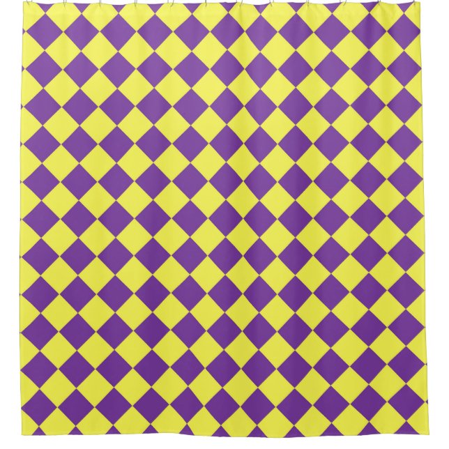 Purple Yellow Chequered Diamond Pattern  (Front)