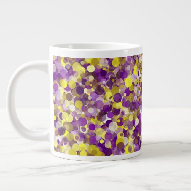 Purple Yellow Dot 20oz Mug (Left)