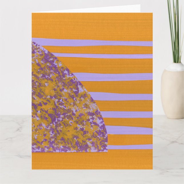 Purple Yellow Flower Card (Front)