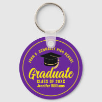 Purple Yellow Graduate Custom 2025 Graduation