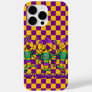 PURPLE YELLOW GREEN MARDI GRAS LOBSTERS Case-Mate iPhone 14 PRO MAX CASE