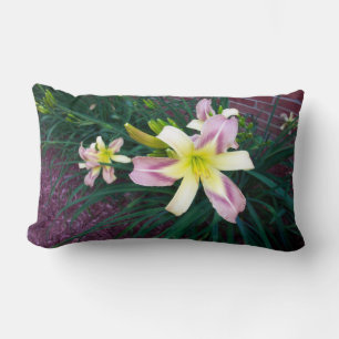 Purple/Yellow Lily American Mojo throw pillow