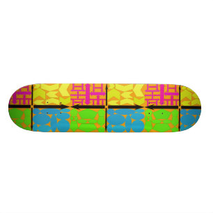 Purple,Yellow,Lite Blue,Lime Green,Orange Skateboard