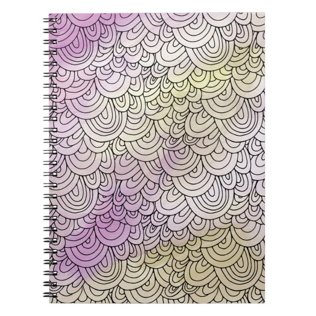 Purple Yellow Mermaid Notebook (Front)