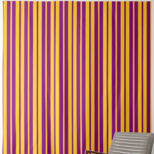 Purple Yellow Stylish Stripes Pattern Design  Fabric