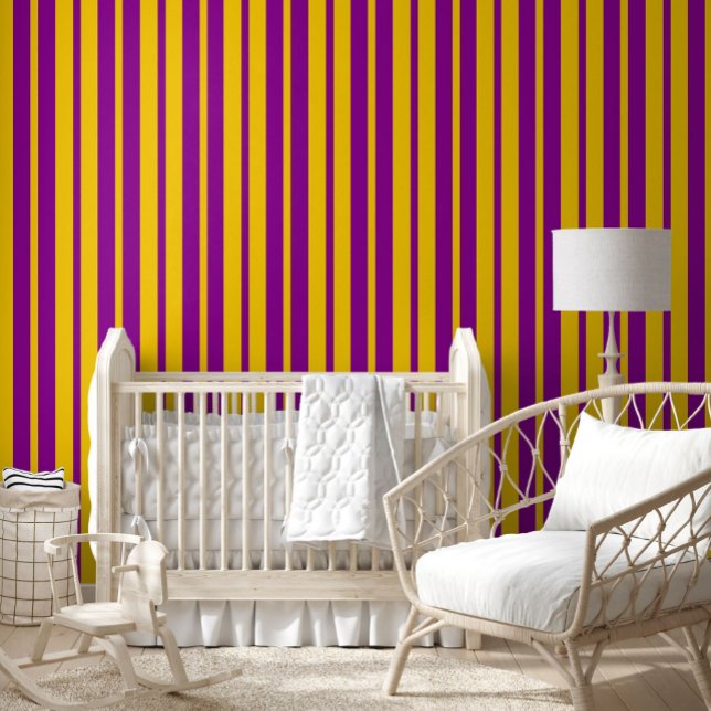 Purple Yellow Stylish Stripes Pattern Design  Wallpaper (Creator Uploaded)