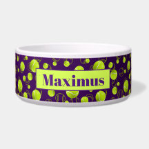 Purple Yellow Tennis Ball Pattern