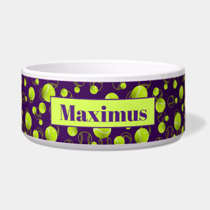 Purple Yellow Tennis Ball Pattern
