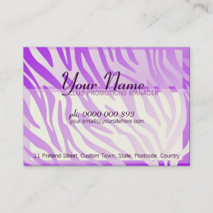 Purple Zebra Dégradé Frontières grands Cartes de v